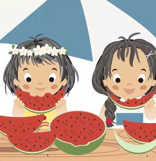 可爱头像吃瓜 卡通女,可爱头像演绎欢乐时光